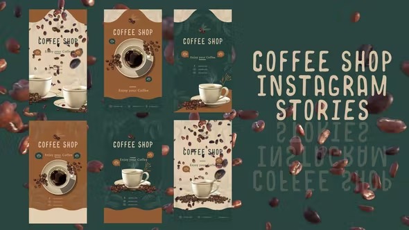 Videohive Coffee shop instagram stories 43647007