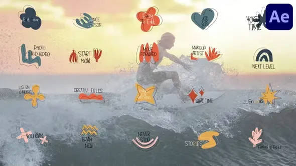 Videohive Colorful Smooth Titles for After Effects 43307907