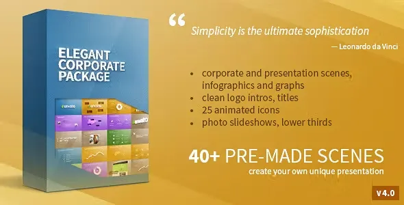 Videohive Elegant Corporate Package 7377100