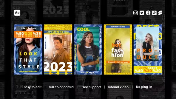 Videohive Fashion Week Instagram Stories 43429285