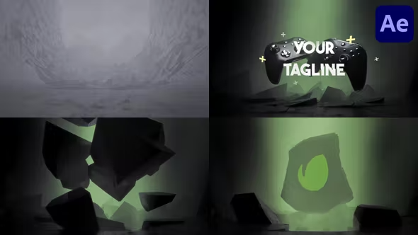 Videohive Game And Stream Logo Opener for After Effects 43360840