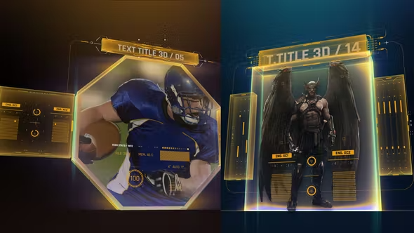 Videohive HUD 3D Profiles 3 43271923