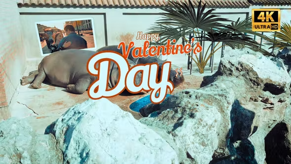 Videohive Hippo Valentines Day 35633306
