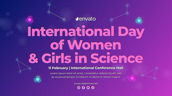 Videohive International Day Of Women & Girls In Science 43506947