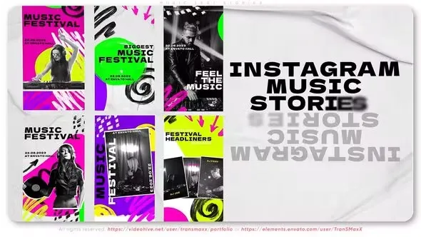 Videohive Music Fest Stories 43783780