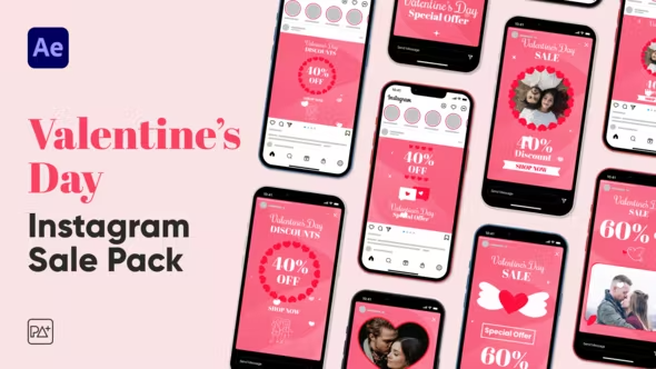 Videohive Valentines Day Instagram Sale For After Effects 43427336