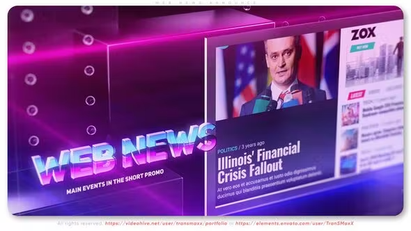 Videohive Web News Announce 43407538