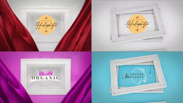 Videohive Wooden Frames Logo Reveal 41066059
