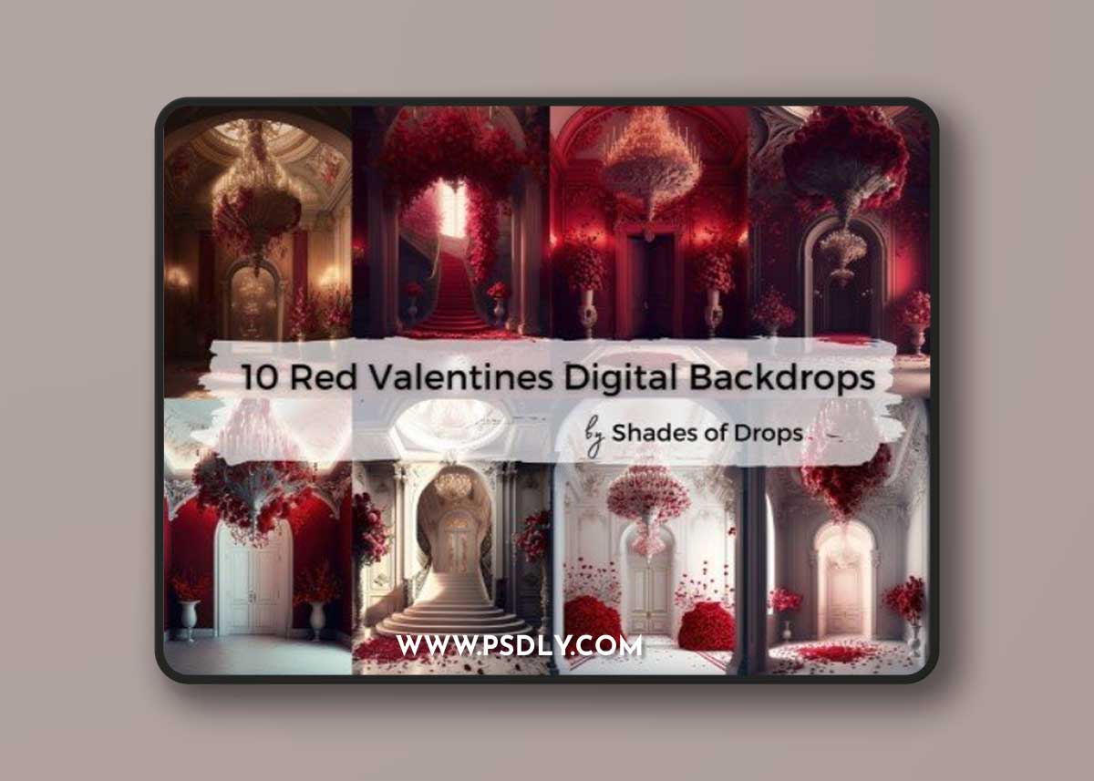 10 x Digital Backdrops, Bundle Floral Maternity Backdrop Overlays, Studio Backdrop Overlays, Fine Art Textures, Photoshop Overlays
