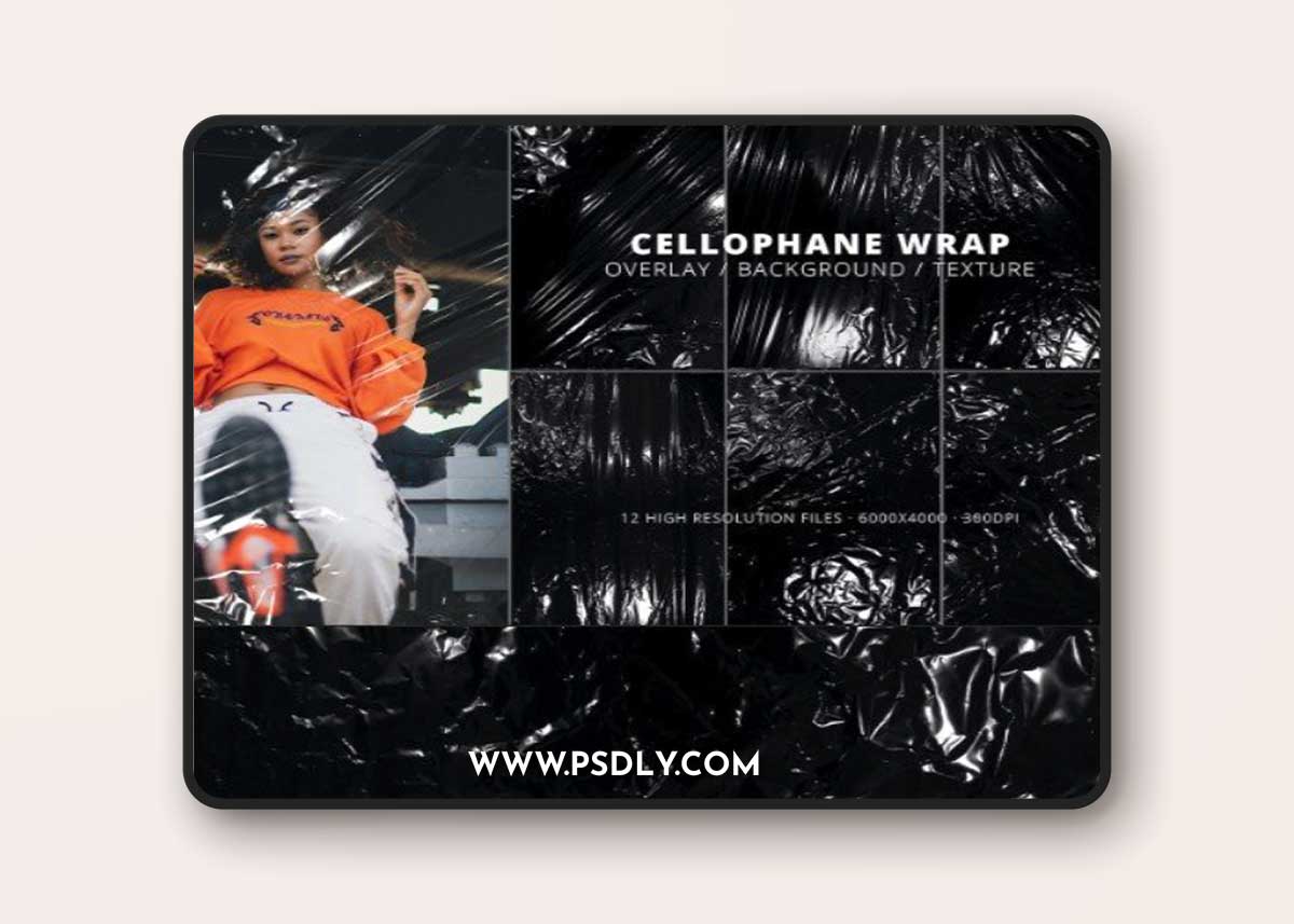 12 Cellophane Wrap Overlay Texture