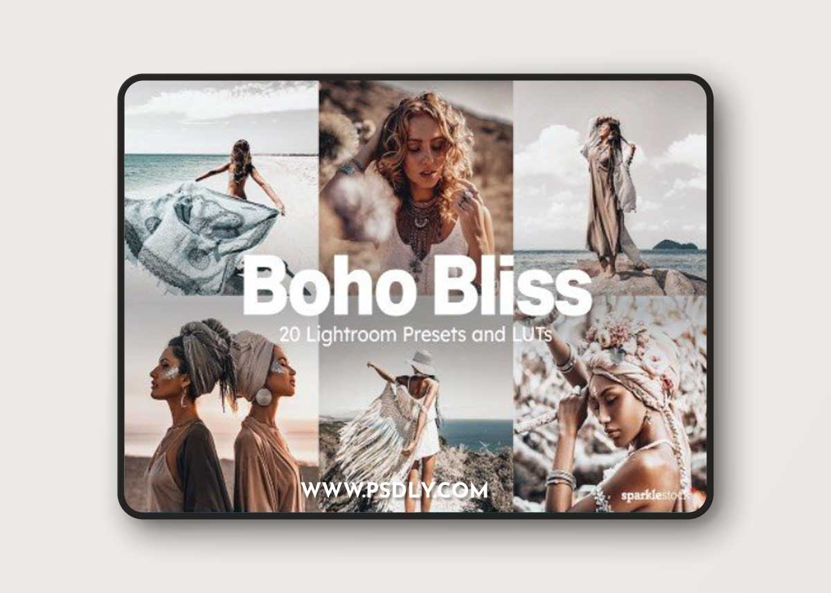 20 Boho Bliss Lightroom Presets and LUTs