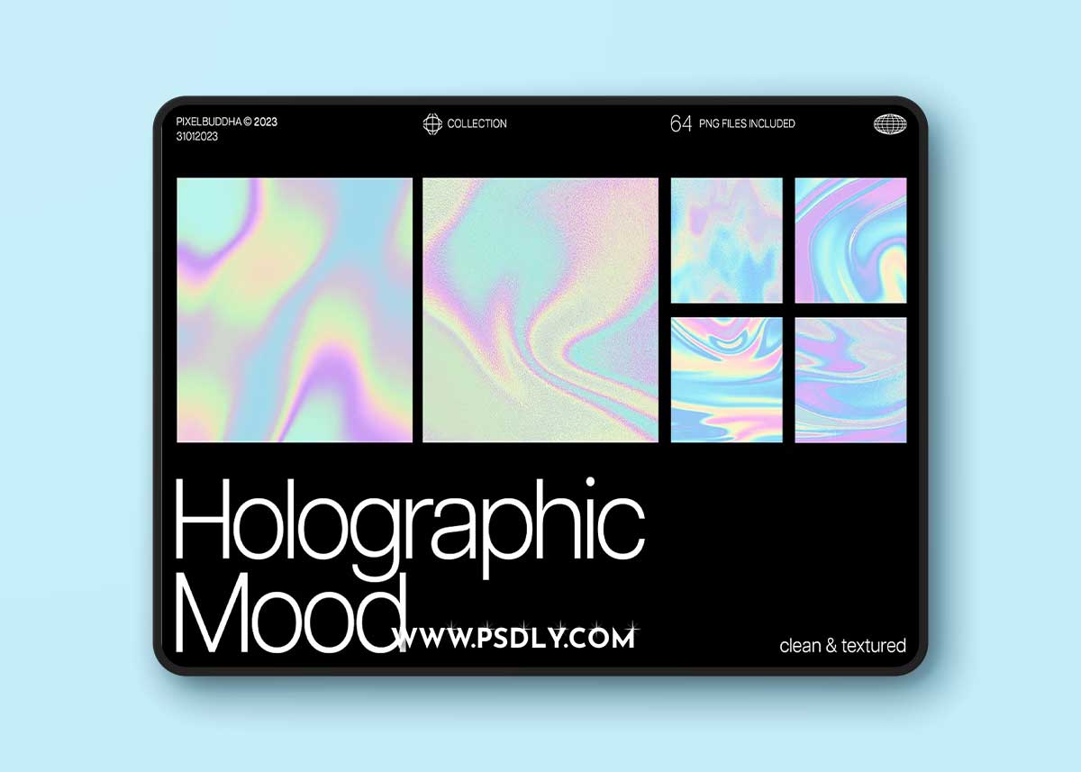 Creativemarket - Holographic Mood Textures 12718181