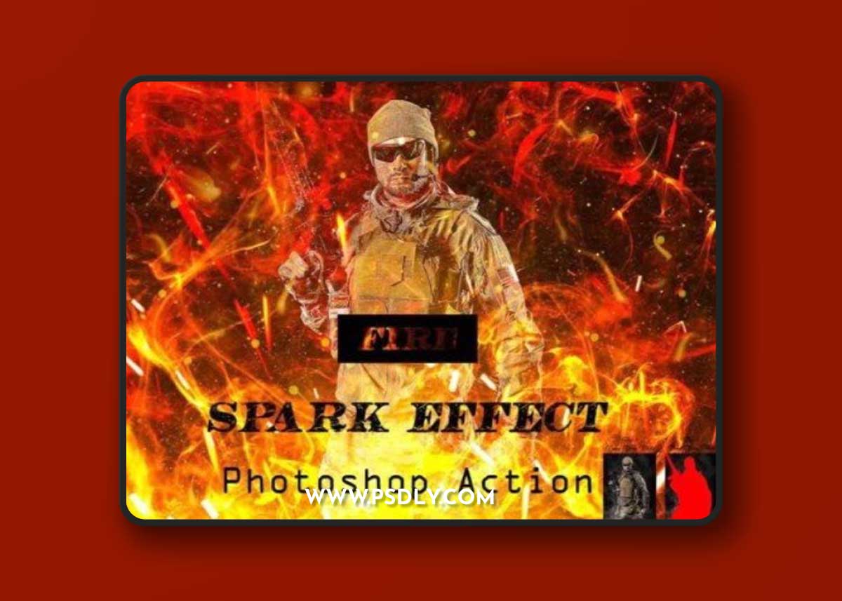 Fire Spark Effect Photoshop Action