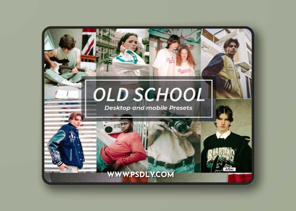 Old School - 10 Desktop & Mobile Lightroom Presets