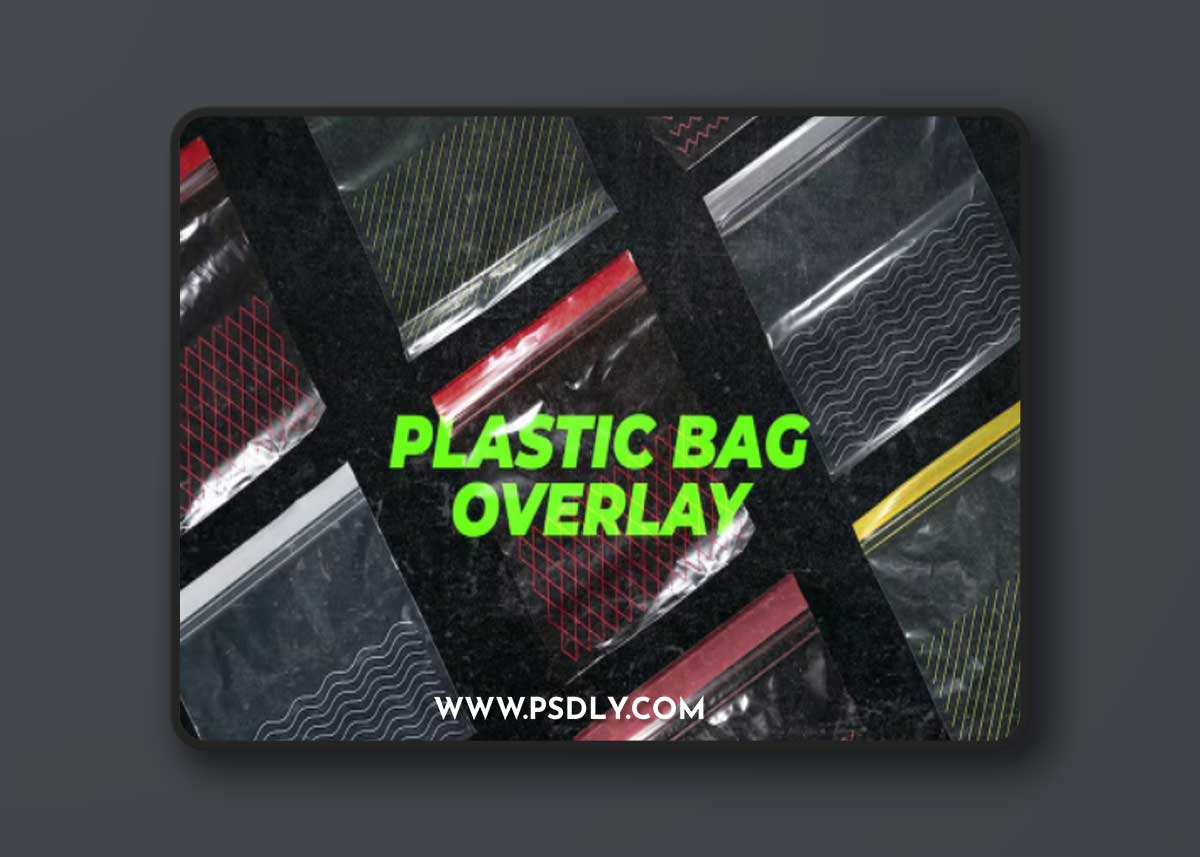 Pack Of 7 Food Plastic Bag Overlays