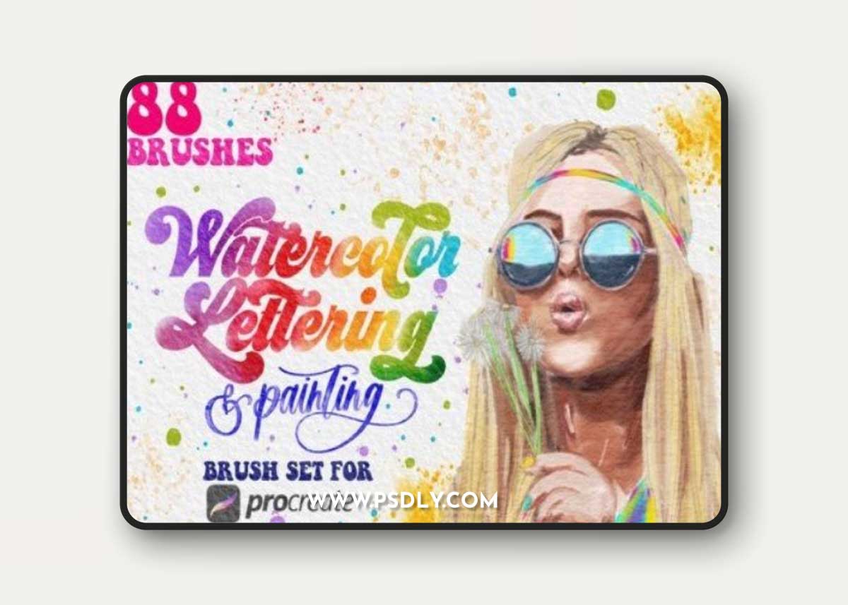 Realistic Watercolor Procreate Brushes