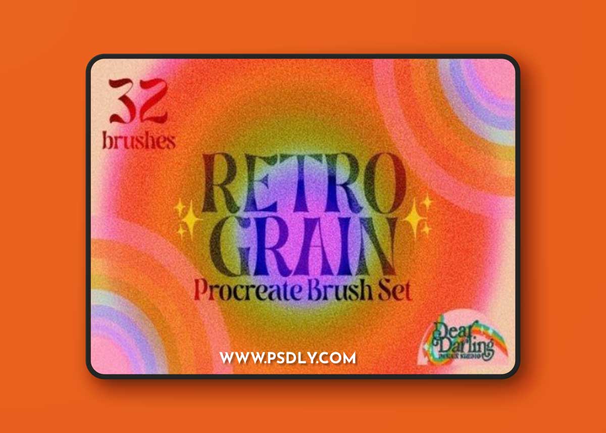 Retro Grain Procreate Brushes