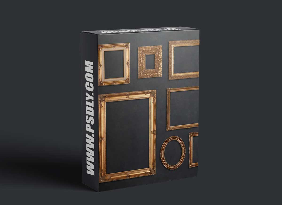 The Portrait Masters - Gold on Black Gallery Wall & Frames