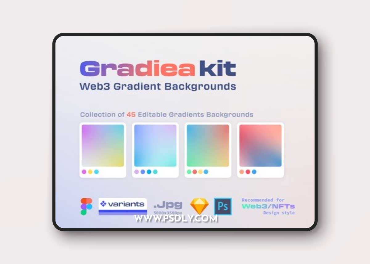 UI8 - Gradiea Kit - Web3 Gradient Backgrounds