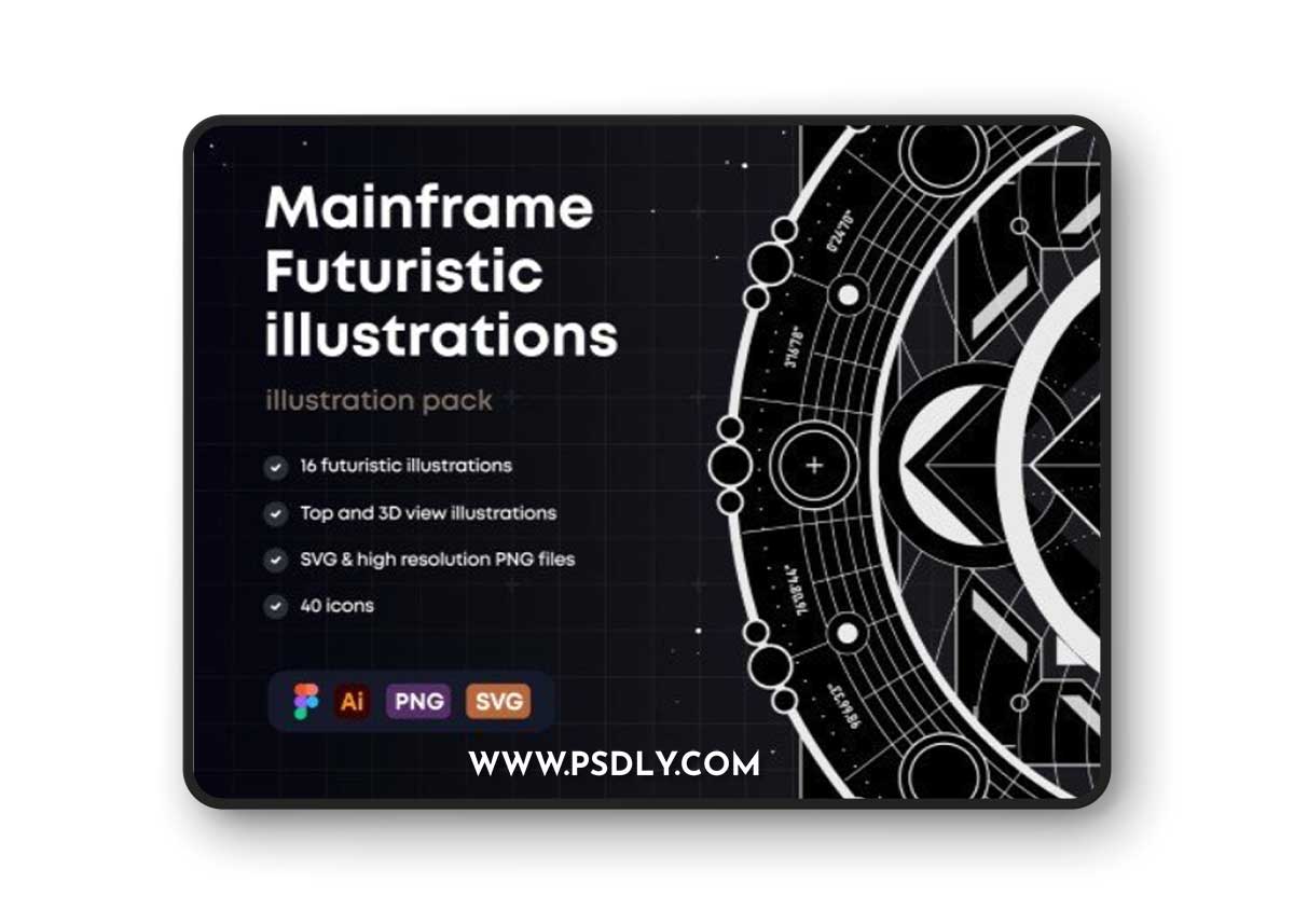UI8 - Mainframe: Futuristic Illustrations