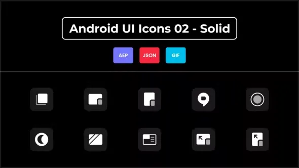 Videohive Android UI Icons 02 - Solid 44629967