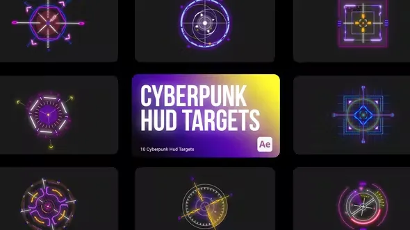 Videohive Cyberpunk HUD Targets for After Effects 43960966