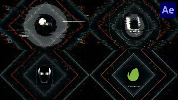 Videohive Cyberpunk Logo for After Effects 43832231