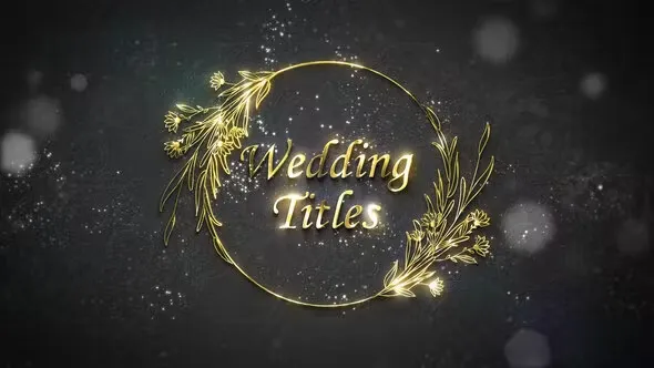 Floral Wedding Titles