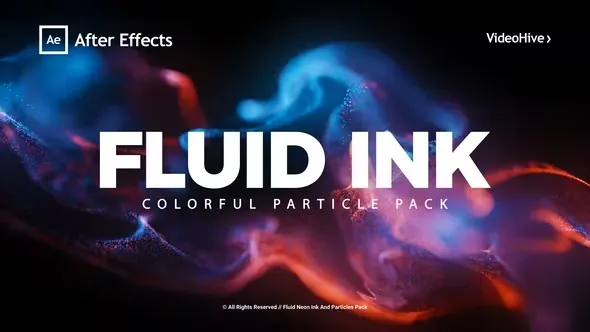 Fluid Neon Ink And Particles Pack