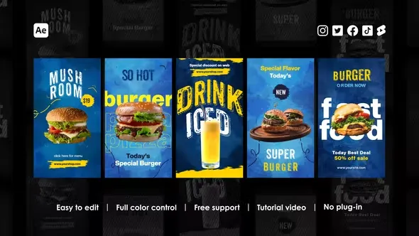 Videohive Food Instagram Stories 43895570