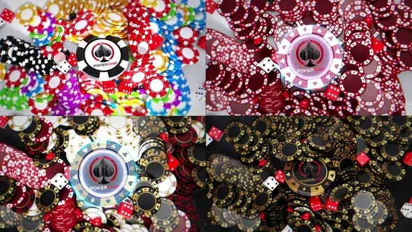 Videohive Gambling Chips Logo Reveal 43939022