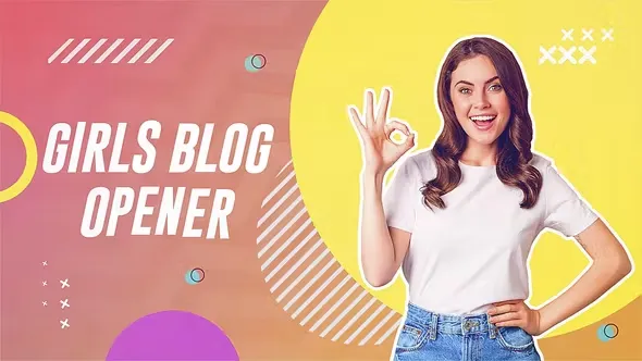 Videohive Girls Blog Opener 43994527