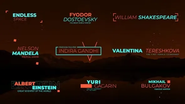 Videohive Glitch Lower Thirds 4K 44376880