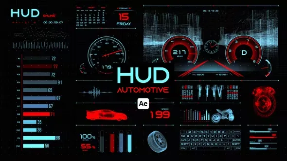 Videohive HUD Automotive for After Effects 44657327