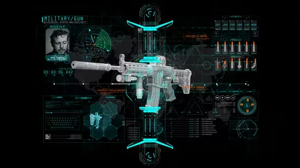 Videohive HUD Info Miltary Rifle 44193526