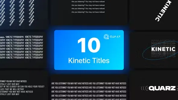 Videohive Kinetic Titles Vol. 01 44614433