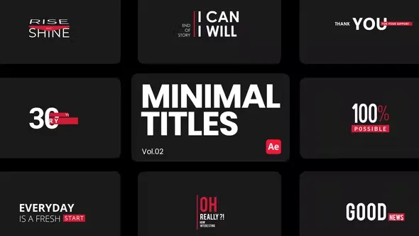 Videohive Minimal Titles 02 for After Effects 44559060