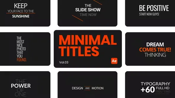 Videohive Minimal Titles 03 for After Effects 44561295