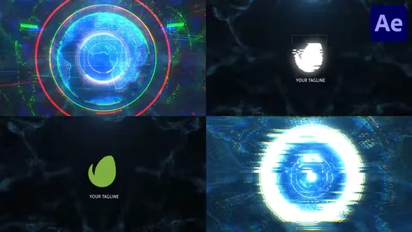 Videohive Planet Glitch Logo for After Effects 43751640