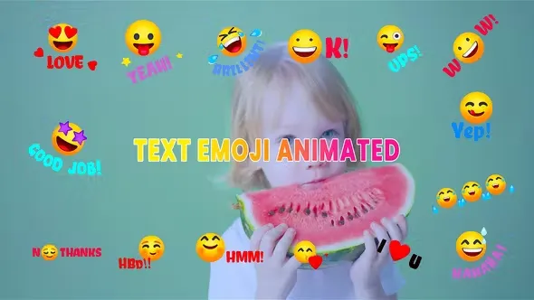 Videohive Text Emoji Animated Illustration Element Pack 44579577