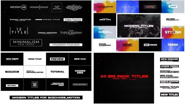 Videohive Titles Pack 44442082