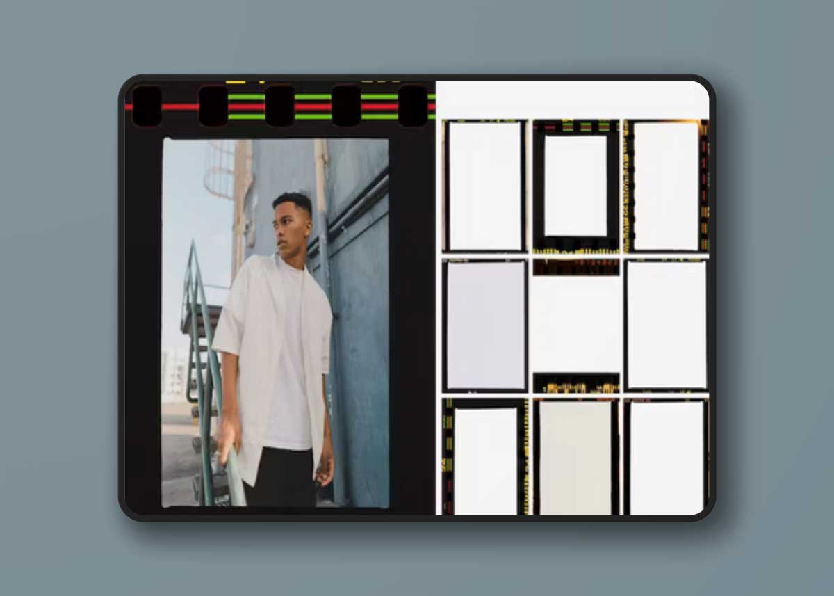 10 Vertical Instagram Post Film Frame Overlay