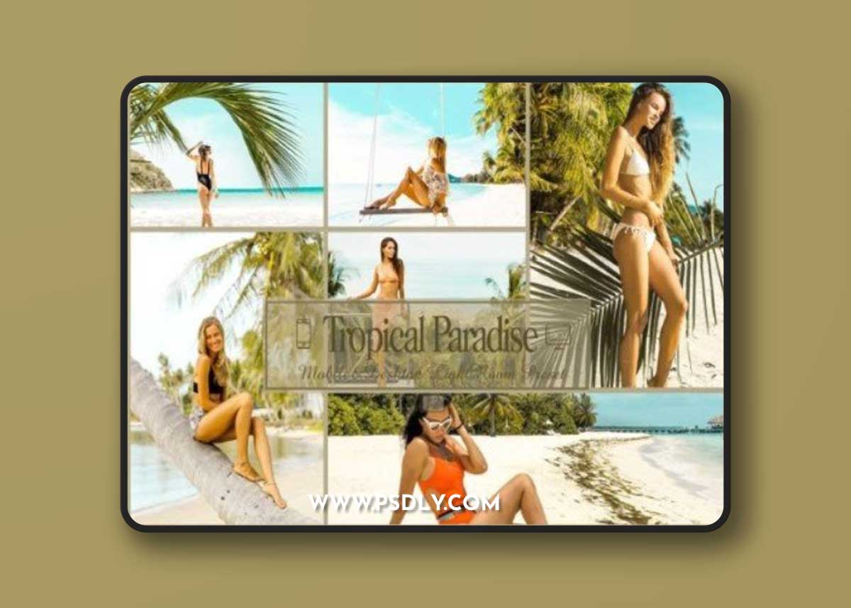 12 Tropical Paradise Lightroom Presets
