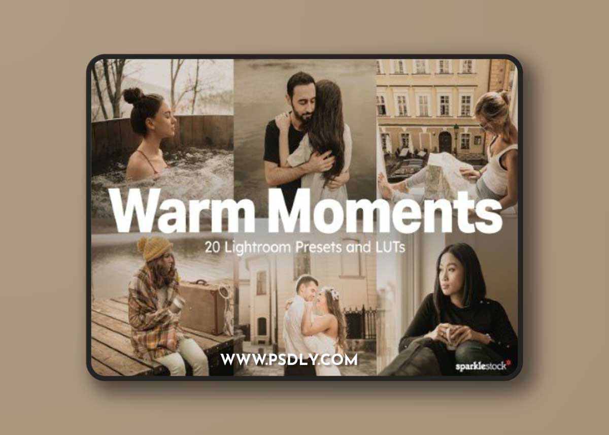 20 Warm Moments Lightroom Presets and LUTs