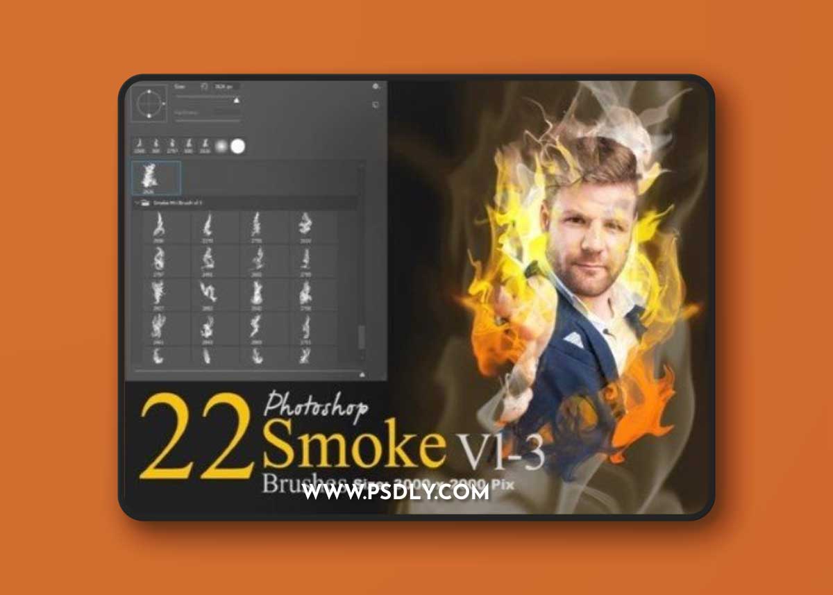 22 Smoke Photoshop Brushes