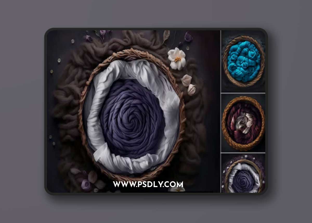 25 Newborn Digital Backdrops - Backgrounds