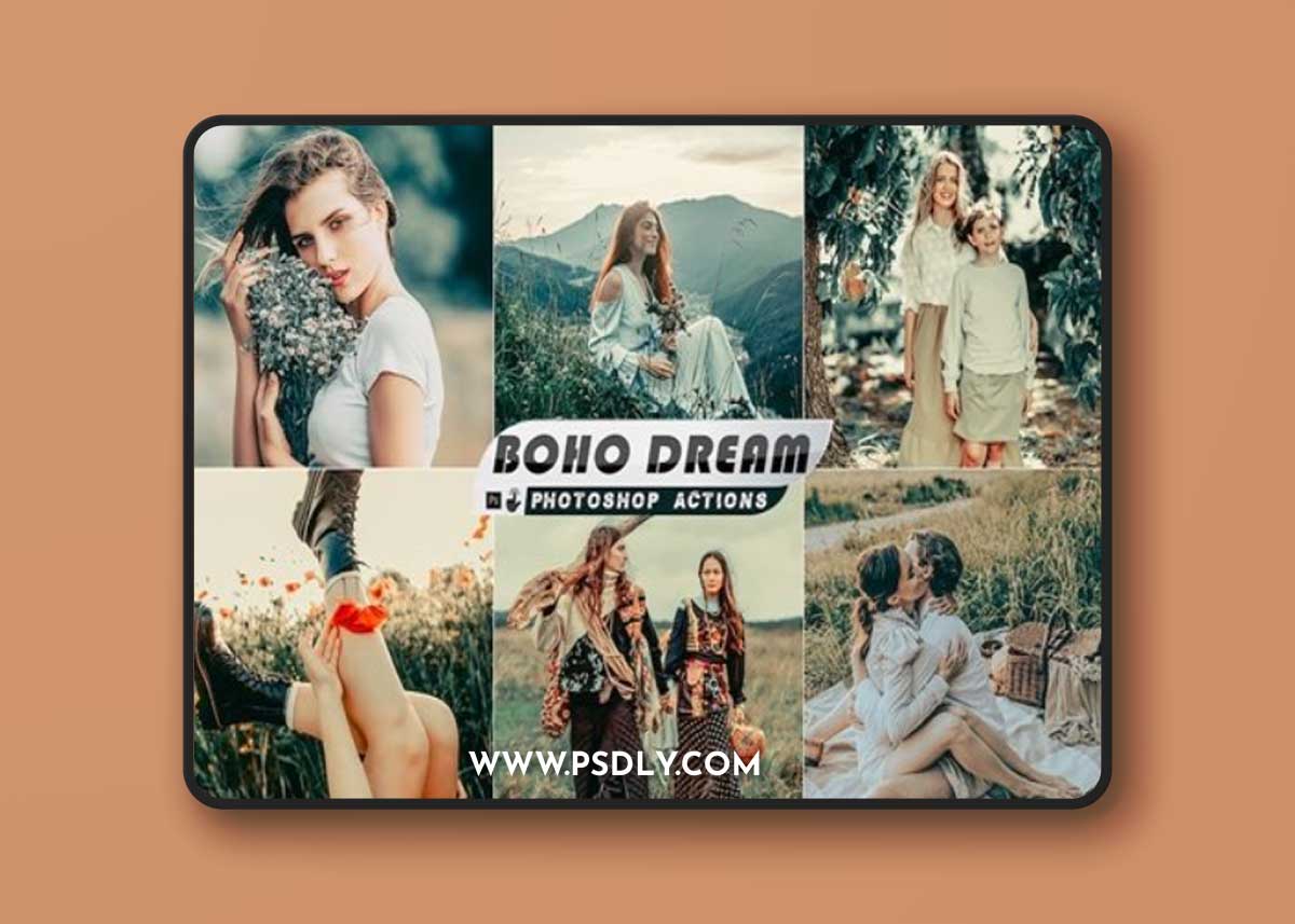 Boho Dream Photoshop Actions KWZFYU6