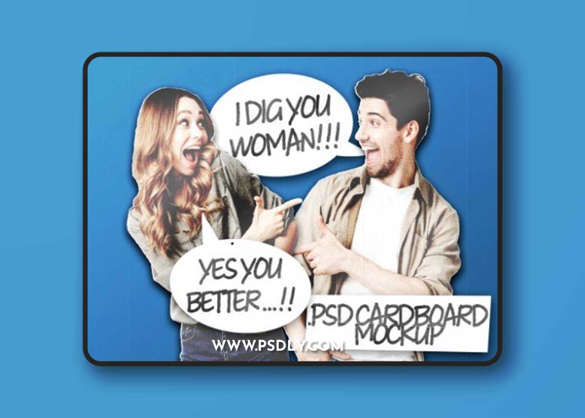 Cardboard Cutout Photo Effect 392926940