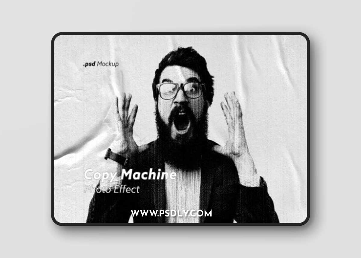 Copy Machine Photo Effect 567711765