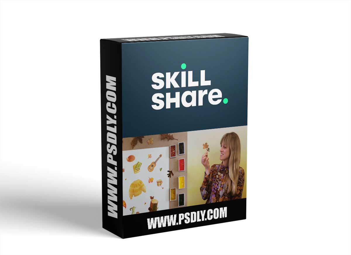 Cosy Watercolor Illustration: Create a Set of Fall Ornaments, Using Watercolor